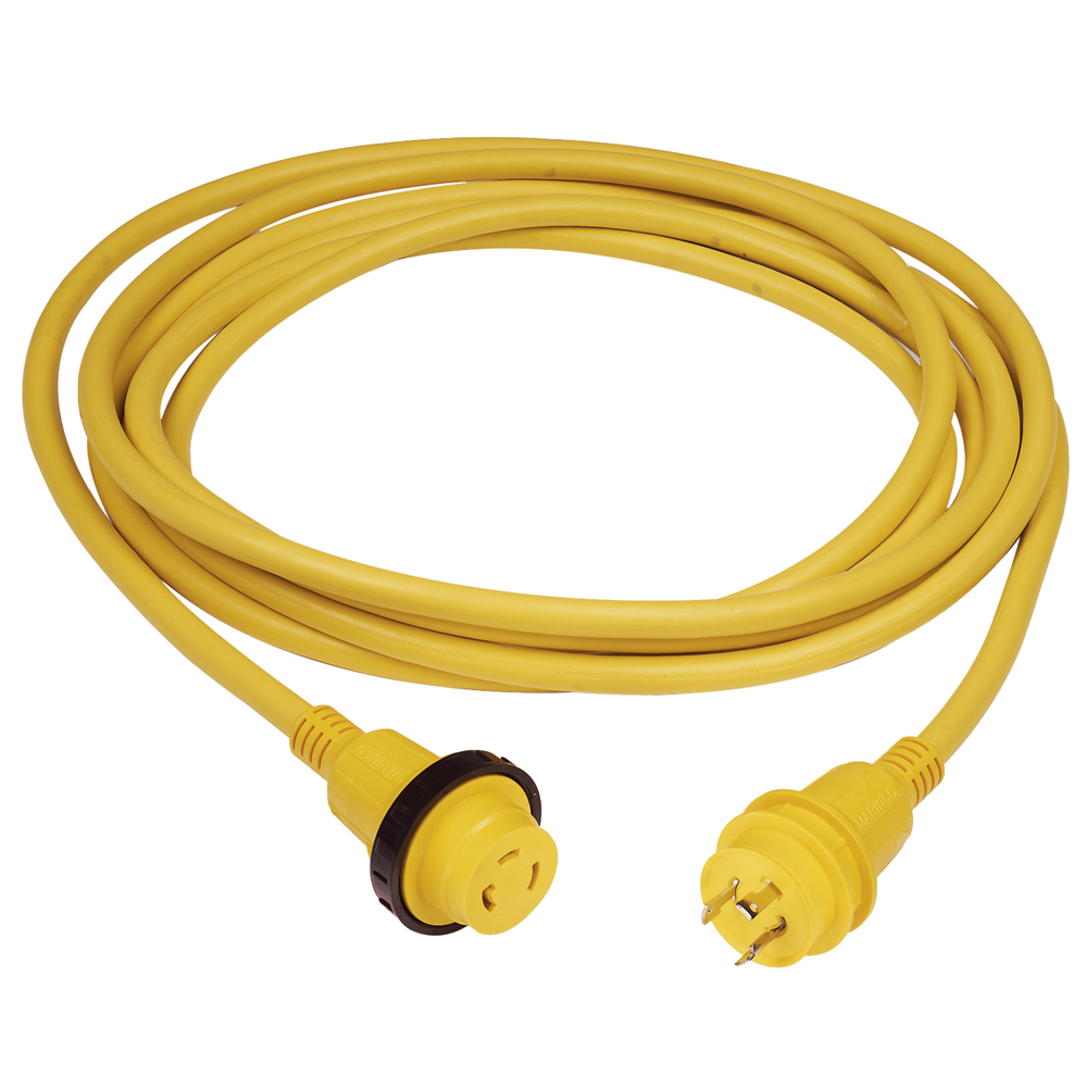 Marinco 30A 25' Molded Cordset - 125V - Yellow | eBay