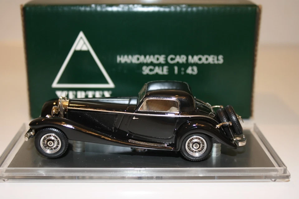 EMC 1935 MERCEDES 500K ROADSTER COUPE CARACCIOLA 1/43 Pivtorak Vertex Handmade - Image 2 of 4