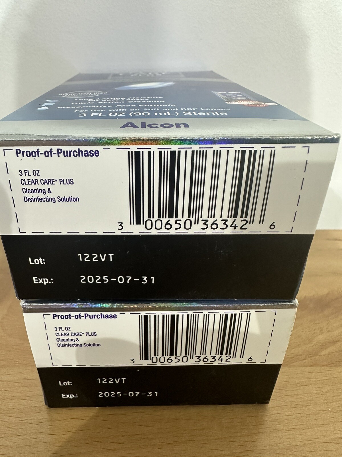 2 Boxes-Clear Care Plus Hydraglide Contact Cleaner-3 oz with Lens Case-NEW