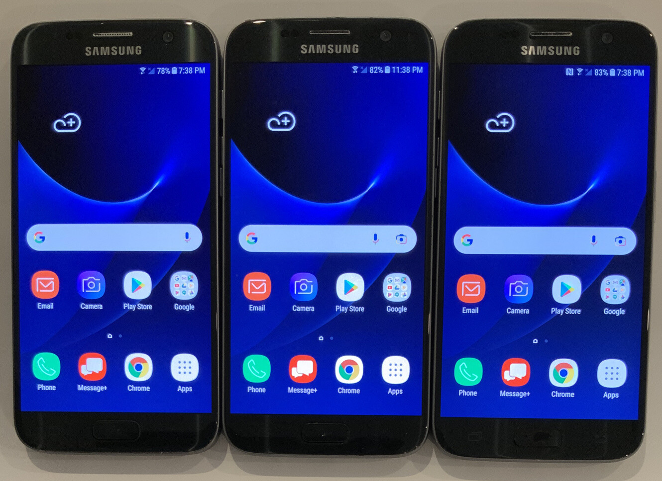 THREE GSM UNLOCKED SAMSUNG GALAXY S7, SMG930V 32GB ANDROID SMARTPHONES