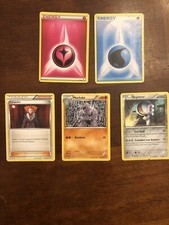 Pokemon Energy Lysandre Machoke Registeel Lot Of 5
