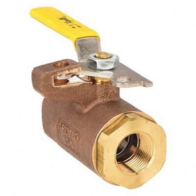 APOLLO 75-103-01 BALL VALVE, INLINE, 1/2'' FNPT, BRONZE, 6FXZ0, NEW!
