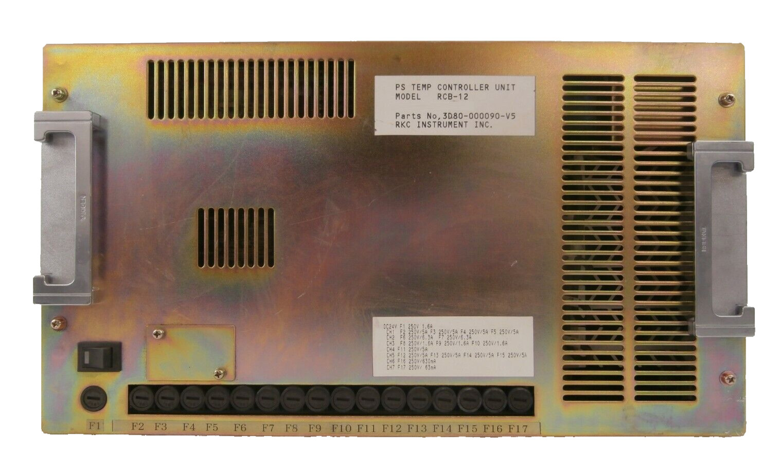 RKC Instrument RCB-12 PS TEMP Controller TEL Tokyo Electron 3D80-000090-V5 Spare