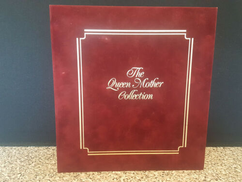 The Queen Mother 22 Ring Felt Binder / Album with 15 FDC First Day Cover Pages - 第 1/2 張圖片