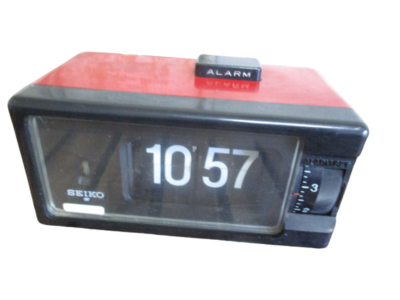 Seiko DP690T Flip Clock Alarm Red Body Vintage Digital Antique