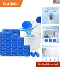 Scented Toilet Bowl Cleaner Tablets - 72 Pack for Effortless Daily Freshness