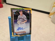 2024 Bowman Chrome Jake Bloss GOLD SHIMMER 1st Auto /50 Autograph Houston Astros