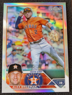 2023 Topps Chrome #205 Alex Bregman REFRACTOR. Houston Astros