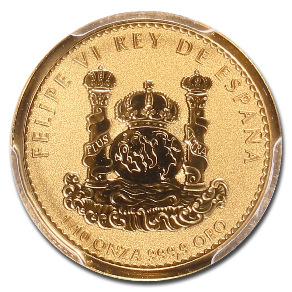 Dobloon lince dorado 2022-M España 1/10 oz PR-70 PCGS (FDI) Foto 2 de 3