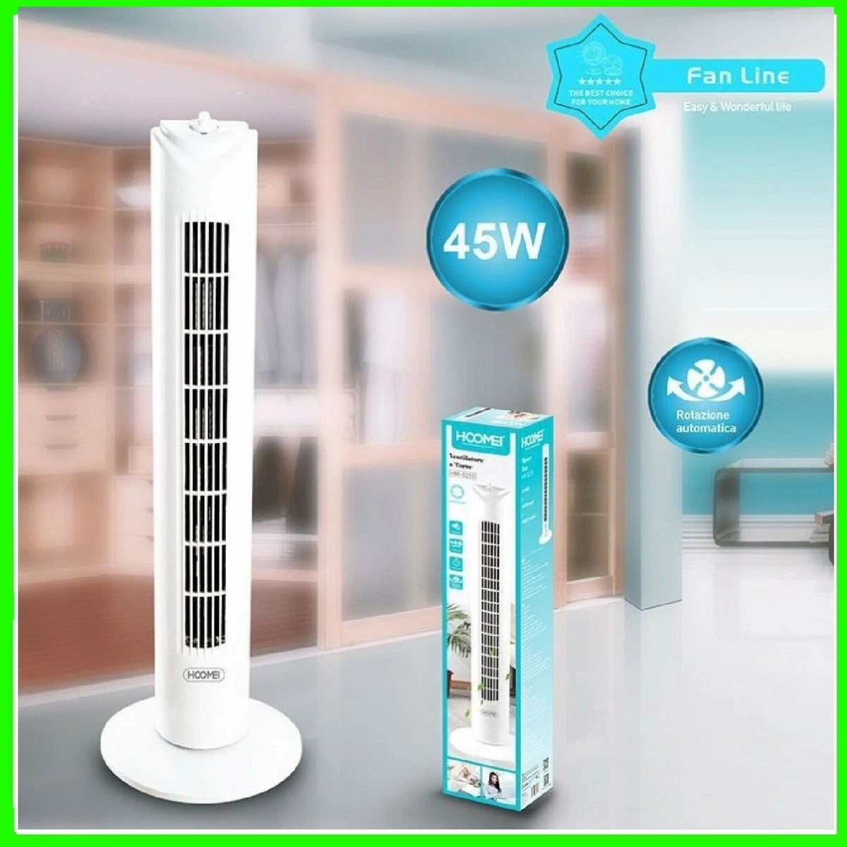Asixxsix Ventilatore Da Scrivania Senza Pale, Portatile Con Oscillazione 106°, Luce Notturna E Batteria 4000 MAh