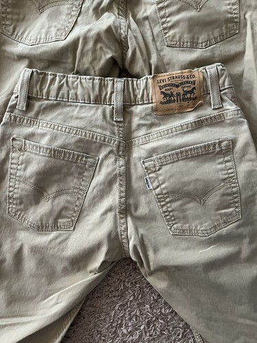 Lot of 6 Boys Levi’s Size 12 Pants Bundle Levis 511 Slim Levis Jeans Khaki/Gray - Picture 10 of 17