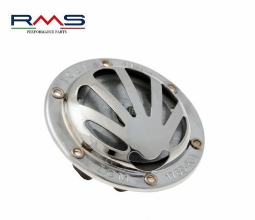 Clacson Clacson Zincato Dritto 6V AC ø72 Vespa 90 SS 65-71 / Vespa 150 GL - Imagen 1 de 1