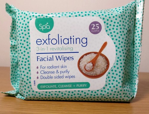 4x25 SPA Exfoliating Facial Wipes 3in1 Exfoliate Cleanse and Purify Radiant Skin - Picture 4 of 4