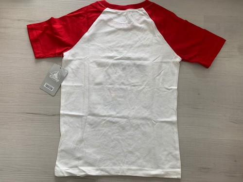 NWT Disney Mickey Mouse Toddler White/Red T-shirt Size Small 3+ Unisex Rainbow - 第 2/3 張圖片