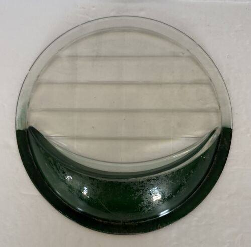 MACBETH-EVANS #4710 GENUINE GREEN EYEBROW HEADLIGHTS LENS PAIR OF 9 1/4" OD OEM - Foto 7 di 17