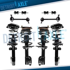 Front & Rear Struts w/ Coil Spring Sway Bar End Links for Impala LaCrosse Allure
