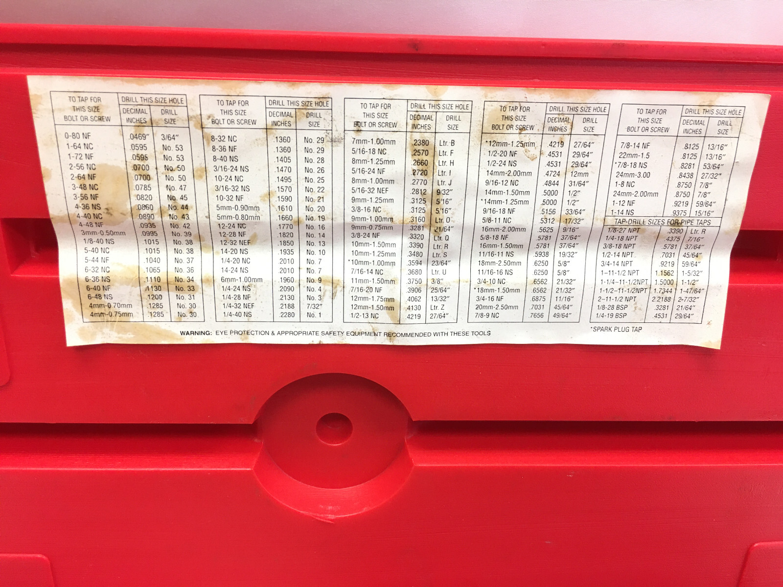 Snap On 76 Piece SAE & Metric Tap And Die Set TDTDM500 1402084 eBay