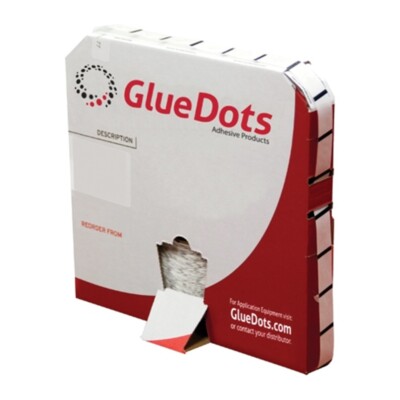 Low Profile 1/4'' Medium Tack Glue Dots  (4000 Dots/Roll)