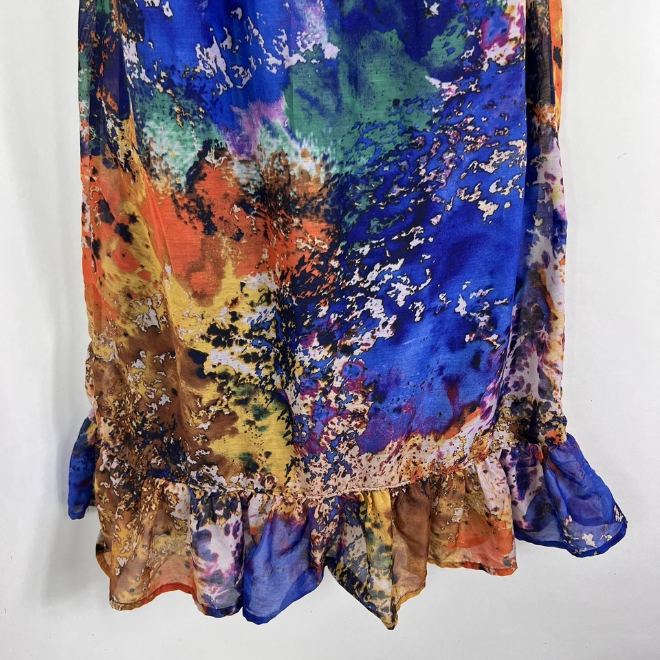 Vestido Xhilaration Jóvenes Niñas Grande Sin Tirantes Solero Hasta la Rodilla Forrado Gasa Foto 3 de 4