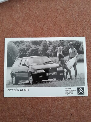 CITROEN AX GTi ORIGINAL PRESS PHOTOGRAPH PICTURE UK