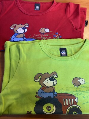 Trigema verschiedene Jungen Langarmshirts mit Motiv Gr. 104