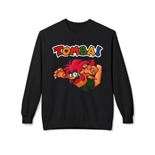 Tomba PS1 Retro Style Cover Art Unisex Midweight Soft Fleece Crewneck Sweatshirt