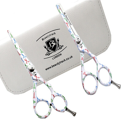 Neue professionelle Friseur Haarschneide Schere Ausdünnung weiß Scheren Druck 5,5''
