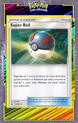 Super Ball - SL01:Sonne und Mond - 119/149 - Neue Französische Pokemon Karte