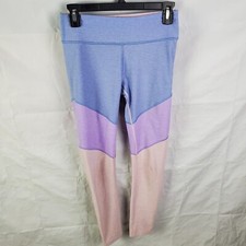 Outdoor Voices Leggings Women's S Tri-Color Athletic Active Gym Yoga 7/8 Crop