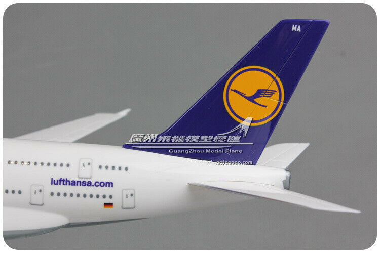 1:250 30CM Lufthansa AIRBUS A380 Passenger Airplane ABS Plastic