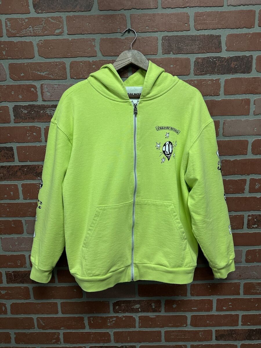 Size XL - Chrome Hearts Matty Boy Link Zip Up Lime Green Size XL - Chrome Hearts Matty Boy Link Zip Up Lime Green