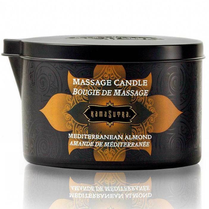 Candela Massaggio Olio Caldo Kamasutra Mandorla - 170g Alta Qualità
