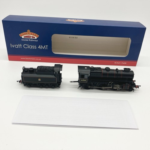 Bachmann Branchline 32-581 Ivatt Clase 4MT 2-6-0 No.43018 BR Negro Calibre OO En muy buena condición | Condition: Used