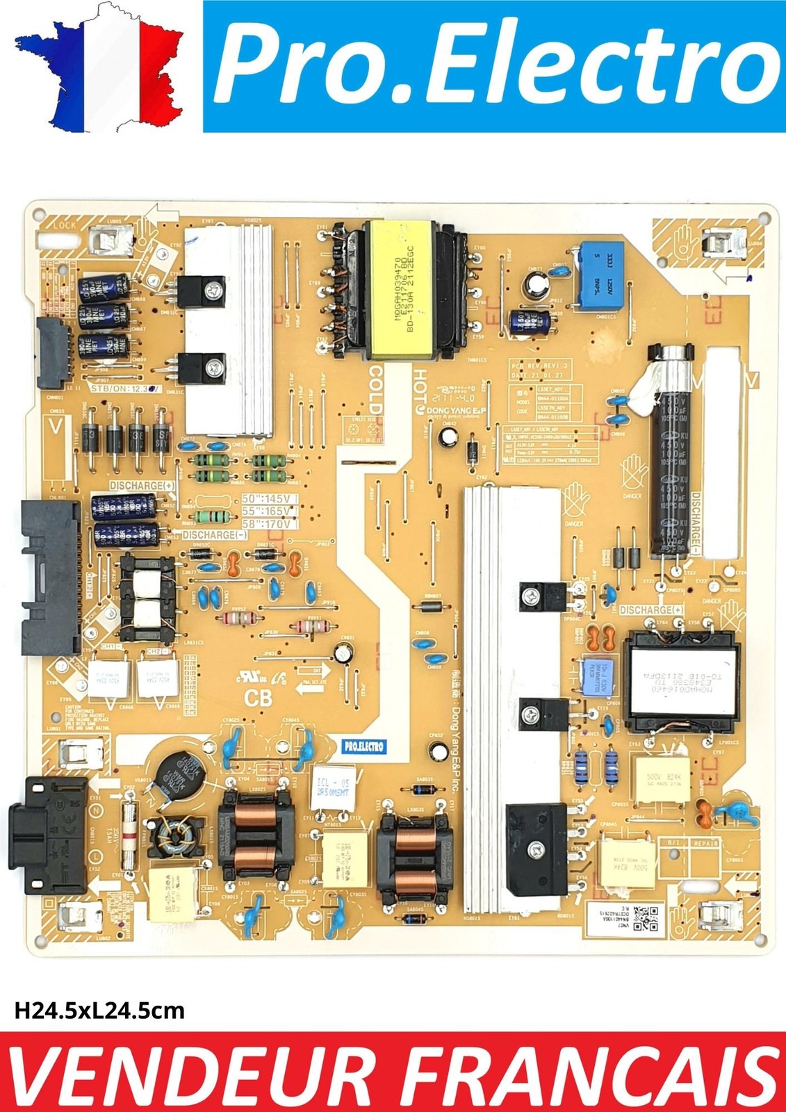 Alimentation BN44-01100A pour TV Samsung QE50Q65E et dalles L55E7_ADY