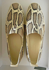Vince Saxon 2 Slip On Sneakers Snake Taupe Leather Women's Size 6 M
