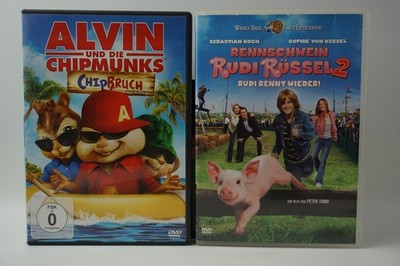 Rennschwein Rudi Rüssel 2 + Alvin und die Chipmunks - Chipbruch  | 2 DVD |