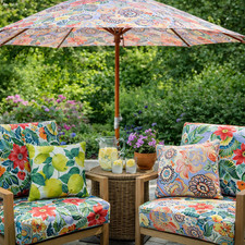 Outdoor Upholstery Fabric, Modern Botanical Leaf  Fruit 5 Styles - By the Yard