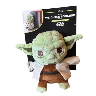 Hallmark Star Wars Disney Yoda Weighted Bookend Plush Heavy Lucasfilm New