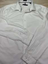 Tommy Hilfiger Men's Slim Non Iron Crispy White Gingham Dress Shirt 161/2 32-33