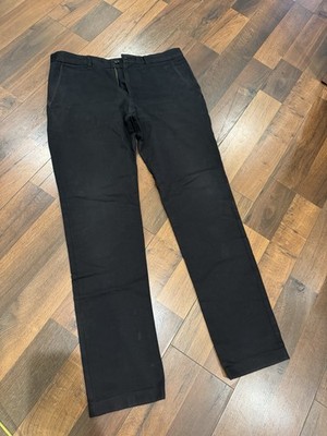 Freemans Sporting Club FSC Men s Black Cotton Pants 33   Hand Tailored NYC