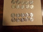 "UNCIRCULATED" SILVER ROOSELVELT DIMES TEN 1962  AND TEN 1964 PHILIDELPHIA MINT