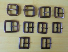 Vtg Lot of 10 Belt Buckles From Old Leather Shop Fashion Leathercraft B-139