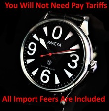 Vintage Watch USSR RAKETA Big Zero Black Dial Wristwatch Mechanism 2609.HA 19J