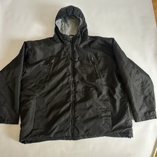 HARBOR BAY Jacket Men 3XL Black Hood Warm Zips Sz XXXL