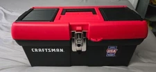 CRAFTSMAN Tool Box, Lockable, 16 in., Red/Black 