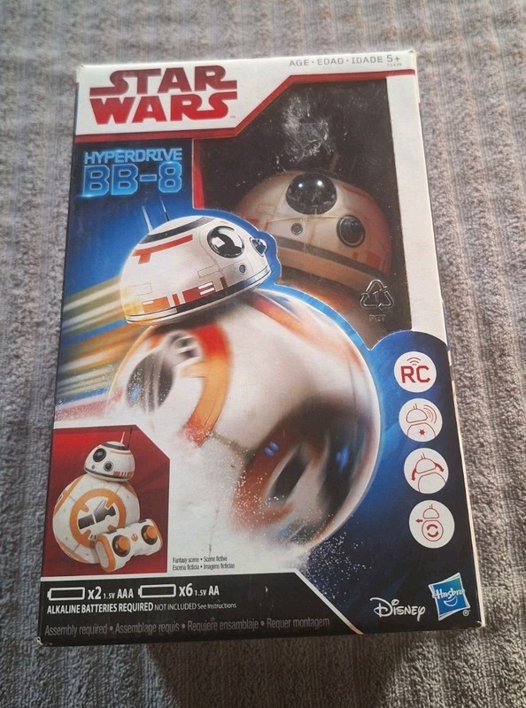 Hasbro Hyperdrive BB-8 RC Robot Droid, Star Wars Remote Control Toy New Open Box