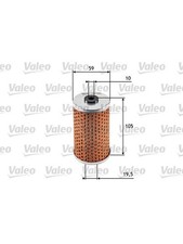 Valeo Oil Filter fits Mercedes Benz G-Class 2.3 W461 SUV 230 GE (461) (586585)