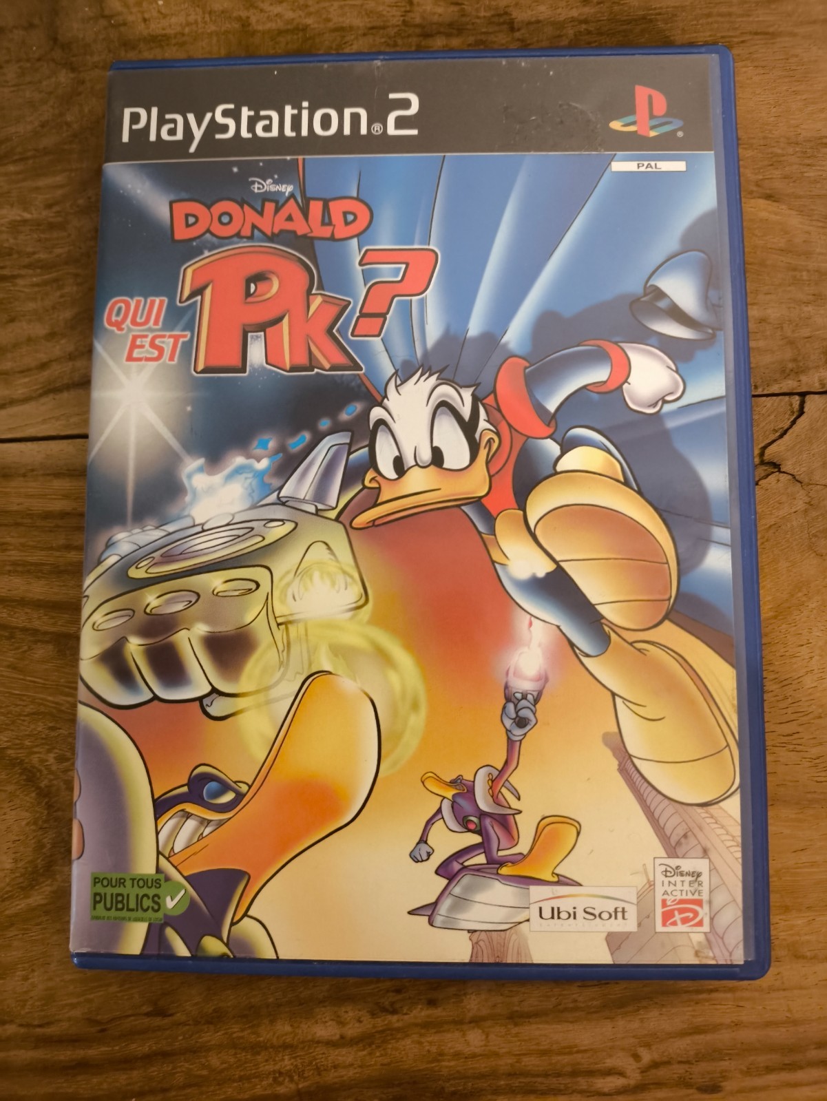 DONALD QUI EST PK - Black Label - SONY PS2 PAL FRA  Disney - Manque notice