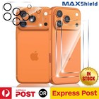 2x For iPhone 17 16 15 14 13 Pro Max Back Tempered Glass Screen Camera Protector