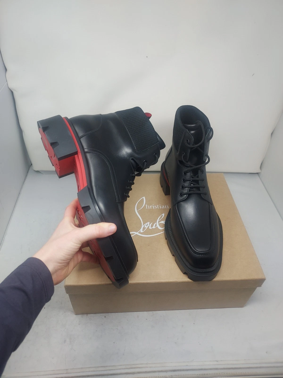 Christian Louboutin — Christian Louboutin EU 43.5 US 10.5 MENS New Black MENS Our Walk Flat Boot